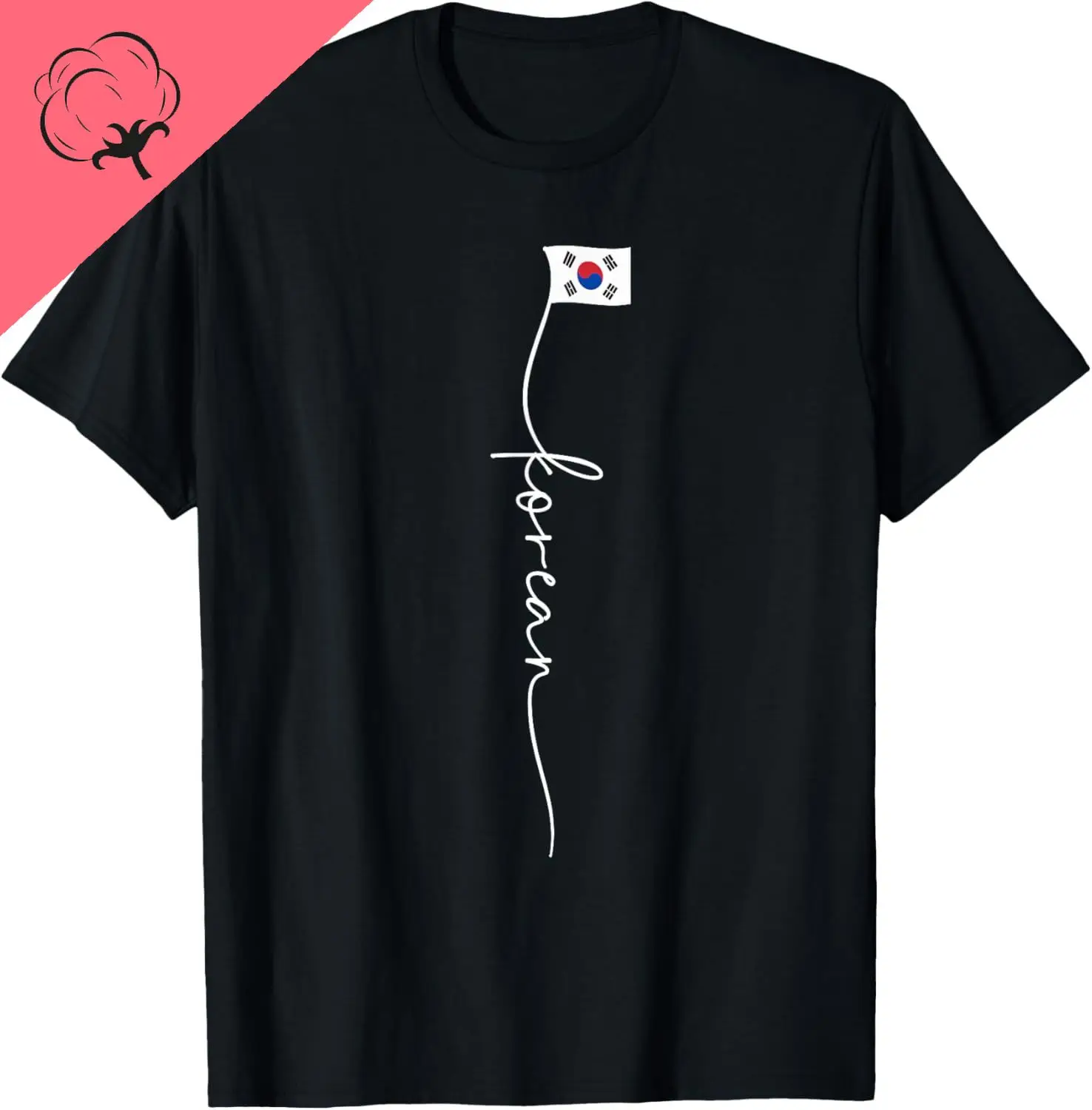 한국 서명 한국 국기 티셔츠 코튼 맞춤형 프린트 그래픽 티셔츠 통기성과 편안한 Camiseta Hombre