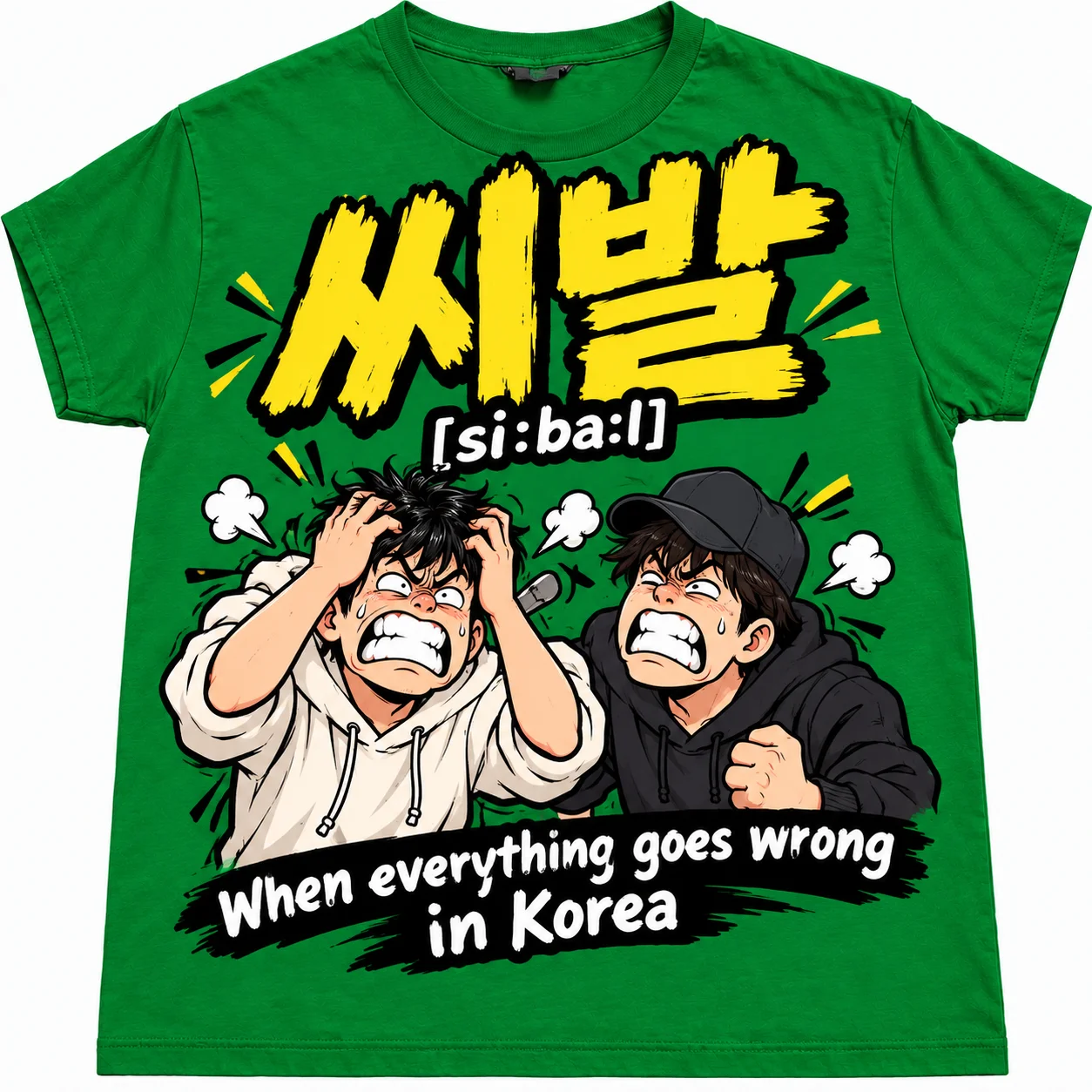 미니멀한 디자인의 한국어 글자 그래픽 티셔츠, 심플한 한글 레터링 프린트, 여름용 신상품, 캐주얼하고 세련된 스타일, 남녀 공용 티셔츠